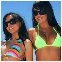 Lela Star And Mariah Roller Skating At The Beach